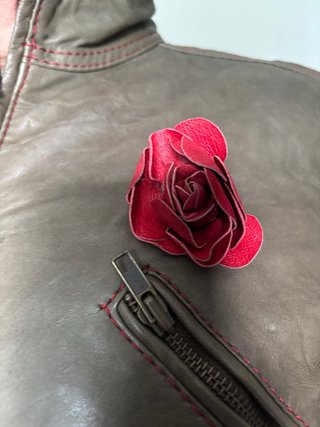Chaqueta de piel forrada