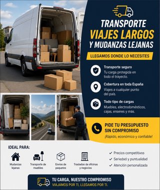 TRANSPORTE Y MUDANZAS LARGA DISTANCIA..