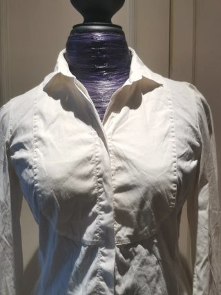 Camisa blanca Massimo Dutti mujer