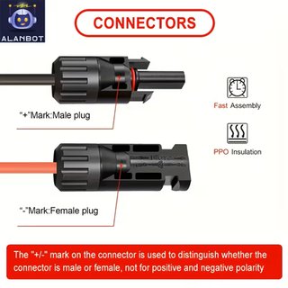 Cable Solar 16 AWG MC4-MC4 6m