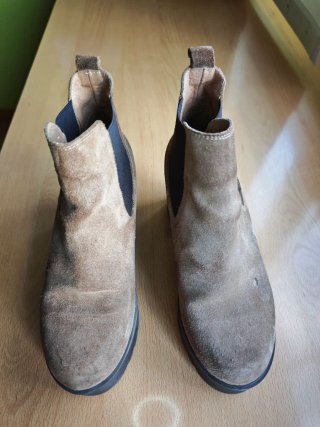 Botines Brownie Mujer Beige/Marrón