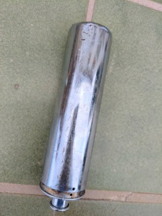 Silenciador jazen ciclomotor cromado