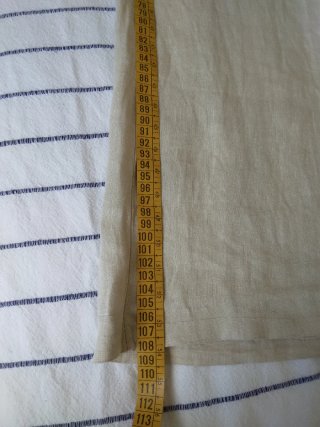Pantalones beige de lino