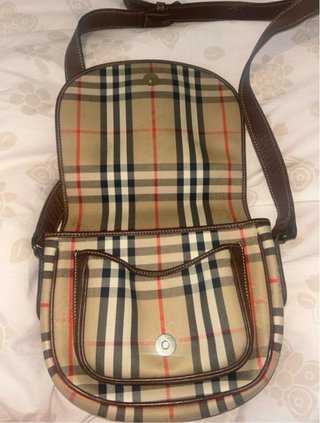 Borsa Vintage Burberry Beige/Marrone