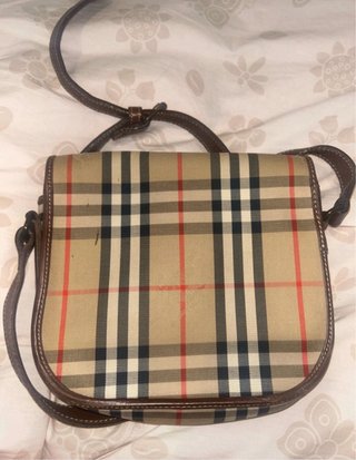 Borsa Vintage Burberry Beige/Marrone