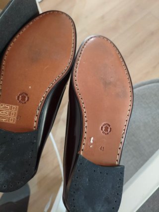 Zapatos de piel para caballero burdeos