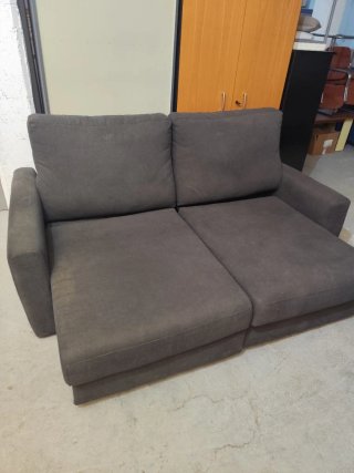 Sofá cama gris extensible