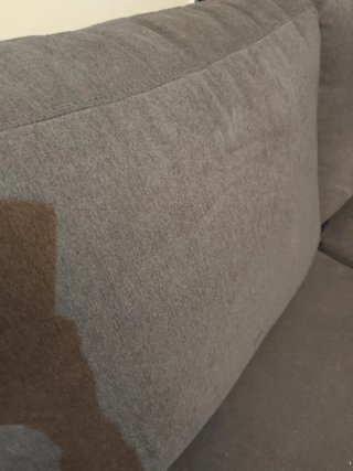 Sofá cama gris extensible