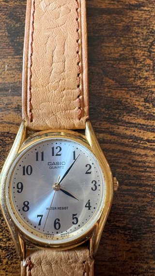 Reloj Casio Quartz Negro y Dorado