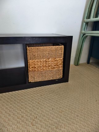 Mueble Cubo Ikea Negro y Blanco