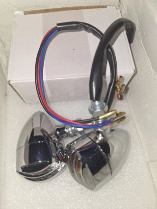 Intermitentes Moto Cromados ámbar