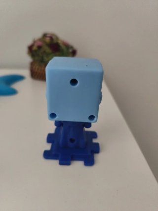 Muñeco Minecraft Villager Azul
