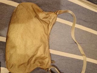 Borsa Borbonese in pelle beige