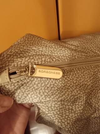 Borsa Borbonese in pelle beige