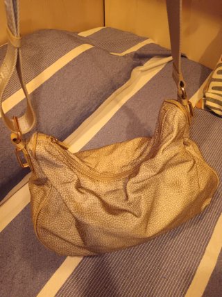 Borsa Borbonese in pelle beige