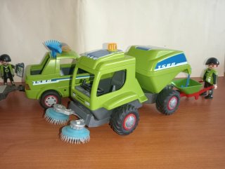Playmobil-Vehiculos Limpieza  Paisajista 6111 6112