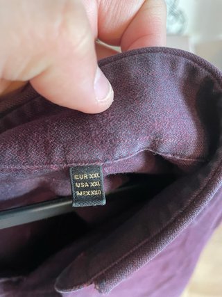 Camisa Massimo Dutti Morada
