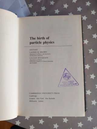 The Birth of Particle Physics