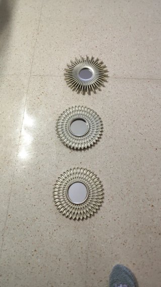 3 Espejos Decorativos Sol