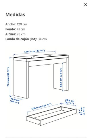 Tocador Malm Ikea Blanco