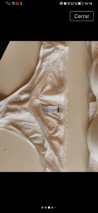 Conjunto sujetador y tanga beige 105B Zeeman