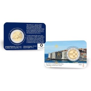 Croacia 2023 moneda 2€ BU coincard  Adhesión Euro