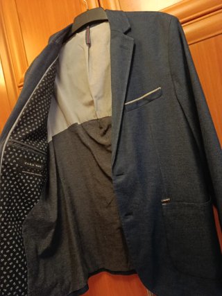 Chaqueta Zara entretiempo azul