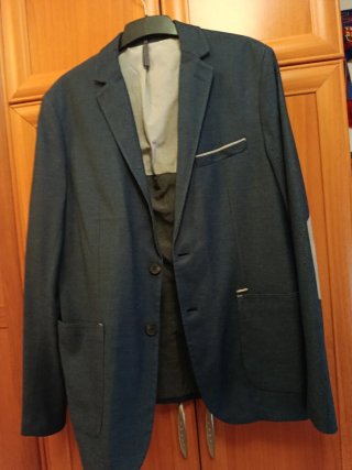 Chaqueta Zara entretiempo azul