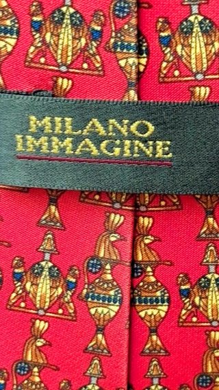 Corbata de Seda Milano Diseño Geométrico