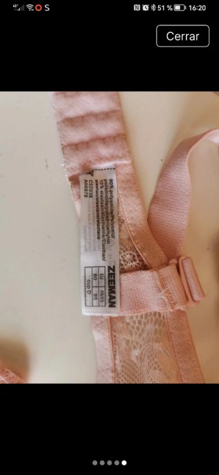 Conjunto sujetador y braguita T-95D XL