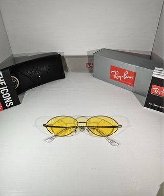 Occhiali Ray Ban Kai Argento Giallo