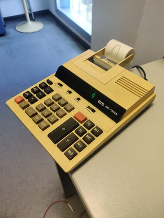 Calculadora registradora impresora ELCO EO-1225
