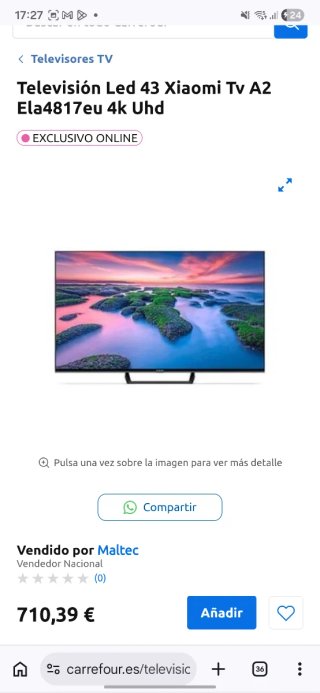 Xiaomi TV A2 43 Smart TV 4K UHD