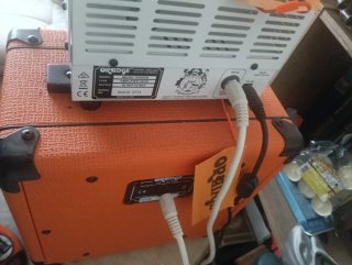 Guitarra LTD F-50 y ampli Orange micro terror 20W