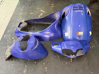 Carcasa Piaggio Zip Azul