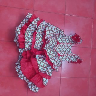vestido flamenca niña,talla de 2 a 4 años
