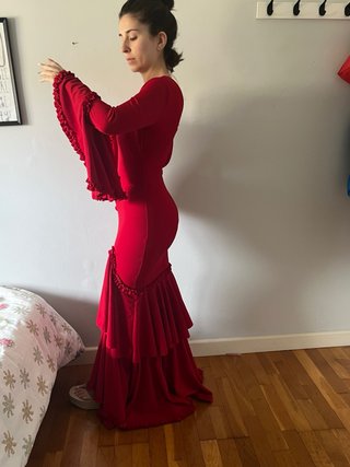 Vestido Flamenco Rojo ideal feria/baile