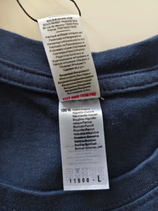 Camiseta azul nueva jubilado 2023 talla L, algodón