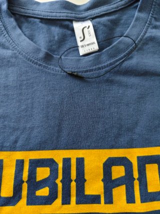Camiseta azul nueva jubilado 2023 talla L, algodón