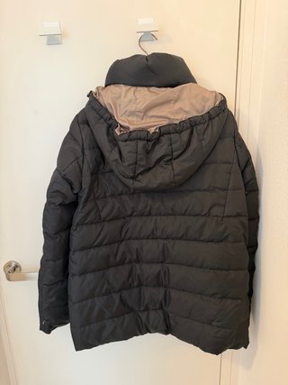 Anorak negro premamá/embarazada relleno plumón