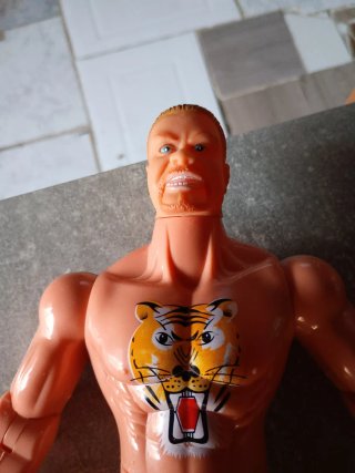 Luchador barba roja figura años 80/90
