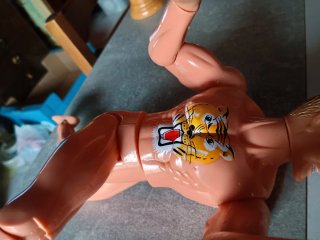 Luchador barba roja figura años 80/90