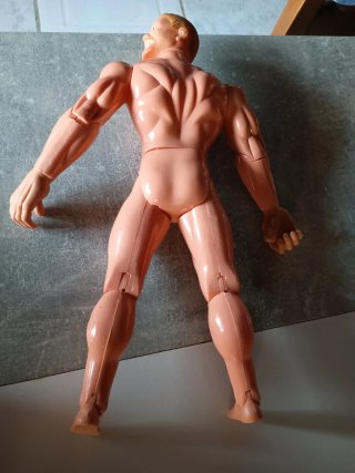 Luchador barba roja figura años 80/90