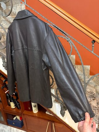 Giacca doppio petto in vera pelle Forword vintage