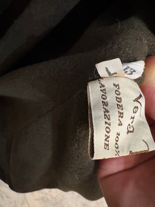 Giacca doppio petto in vera pelle Forword vintage