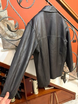 Giacca doppio petto in vera pelle Forword vintage