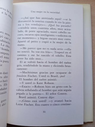 Una mujer en la oscuridad. Dashiell Hammett.