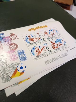 Láminas Sellos España 82 Copa Mundial Fútbol