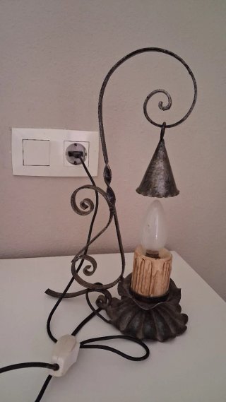 Lámpara Vintage Metal imita una Vela