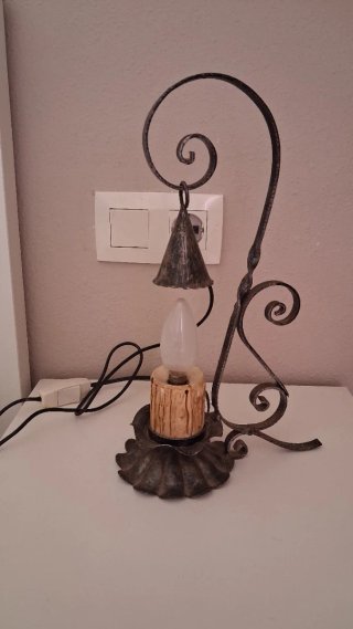 Lámpara Vintage Metal imita una Vela